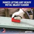thumbnail image 3 of Master Magnetics Strong Magnet with Ergonomic Handle - 100 lb. Pull Force, Red, 07501, 3 of 6