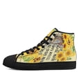 thumbnail image 3 of Sunflower Girls Boots Keep Your Soul Clean High Top Canvas Shoes Sneakers Black Size 11, 3 of 7