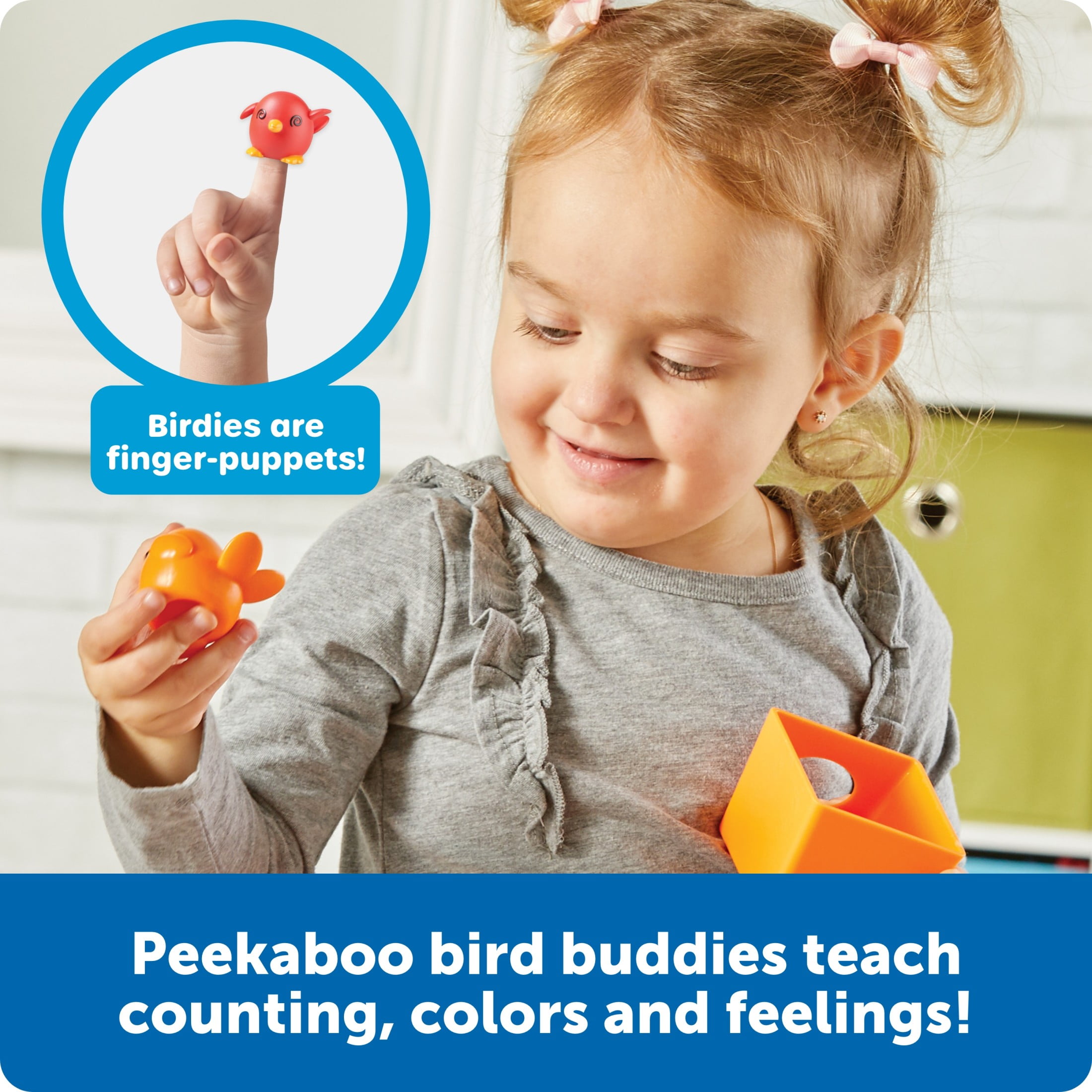 Learning Resources Peek-a-Bird Learning Buddies Toddler Learning Toys for Boys and Girls Ages 18 Months