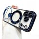 thumbnail image 2 of Funda Magnética MANLENO para iPhone 17 Pro Max Clear Compatible con MagSafe con Soporte Invisible y Protector de Lente, Revestimiento y Protección Suave para Teléfono (Azul Marino), 2 of 7