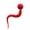 Red, variant on Cat Toy Ball with Long Plush Worm Tail, Interactive Kitten Chase Toy for Indoor Cats, High-Elasticity Bouncy Ball with Soft Fuzzy Tail, Multi-Color Pet Exercise & Boredom Relief Supplies