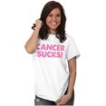 thumbnail image 5 of Cancer Sucks Breast Awareness Quote Women's Graphic T Shirt Tees Brisco Brands S, 5 of 6