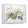 thumbnail image 2 of Designart "Apple Blossom Monochromatic gracefulness XXVIII" Apple Blossom Floater Framed Canvas Art Print, 2 of 7
