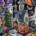 thumbnail image 6 of HAOXIT Round ,Halloween Pumpkin Decorative Table cloths, Table Cover for Home,Holiday,Party,Indoor and Outdoor 42-46, 6 of 8