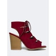 thumbnail image 2 of Qupid Barnes-01a - Burgundy Suede PU 10, 2 of 5