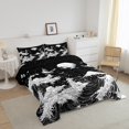 thumbnail image 3 of Erosebridal Ocean Wave Bedding Comforter Set, Japanese Style Comforter Sets , Cartoon Crane Moon Reversible Down Comforter, Lightweight Room Decor, 2pcs, 3 of 8