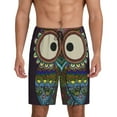 thumbnail image 2 of Daiia Boho Owl Mens Woven Stretch Pajama Short,Short Pajama Pants-XX-Large, 2 of 9