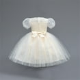 thumbnail image 2 of Diufon Puffy Princess Dress for 5-14 Years Girl Lace Mesh Layered Rompers Skirt Birthday Middle-Age Dresses (9-10 Years, Yellow), 2 of 6