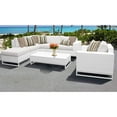 thumbnail image 3 of TK Classics MIAMI-07f-BEIGE Miami Outdoor Wicker Patio Furniture Set 07f, Beige - 7 Piece, 3 of 3