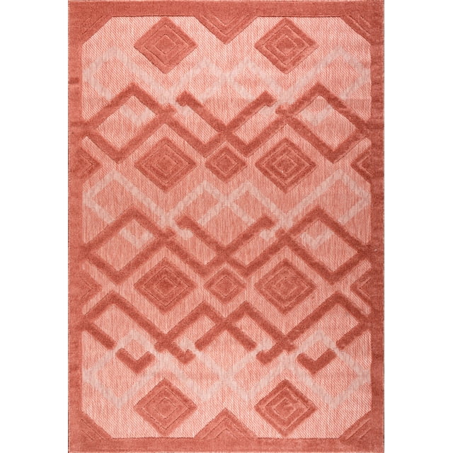 LaDole Rugs Outdoor Indoor Area Rug | Durable Soft Geometric Modern Carpet Mat For for Patio, Balcony, Bedroom, Living Room, Kitchen, Dining, Entrance, and Hallway