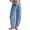 Sky Blue, variant on Wlynlyn Womens Cotton Linen Pants Drawstring Elastic Waist Loose Fitted Pants Ankle Length Baggy Cropped Trousers Size XL