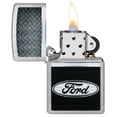 thumbnail image 3 of Zippo Ford Logo Diamond Plate Metal Design Street Chrome Pocket Lighter, 3 of 6