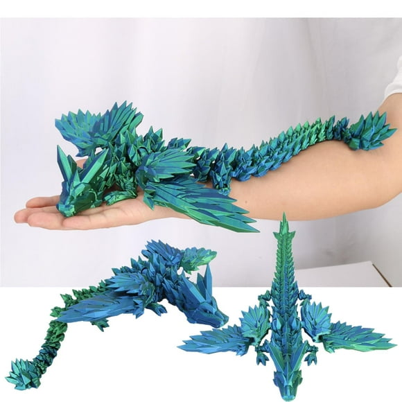 18" 3D Printed Dragon Large Articulated Dragon Spreadable Dragon Flying Dragon Toy Multi Articular Action Figures Desk Toy Gifts For Adults Children