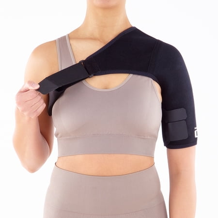 NEO G EASY-FIT ADJUSTABLE NEOPRENE SHOULDER SUPPORT BRACE, ONE SIZE FSA/HSA ELIGIBLE