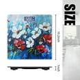 thumbnail image 2 of High Precision Body Weight Scale Smart Bathroom Scales with Large LCD Display(400lbs),Decorative for Bedroom-White And Red Flowers On Blue Background, 2 of 4