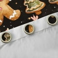 thumbnail image 4 of Manfei Princess Gingerbread Curtains Pack of 2 (42x84 Each), Watercolor Xmas Tree Curtains Blackout, Merry Christmas Living Room Curtains, Luxury Home Decor, 4 of 6