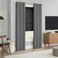 thumbnail image 5 of Eclipse Solar Cordless Light Filtering Privacy Roller Shade, Black, 27 x 72, 5 of 8