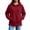 Wine, variant on Guluxicc Women's Athletic Hoodies with Pocket Pullover Long Sleeve Hooded Blouses for Everyday Gym Workout Wear Fall Winter Casual Blouses
