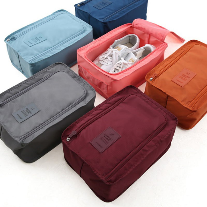 15 Pieces Travel Shoe Bags Portable Nylon Shoe Bags for Storage Waterproof Shoe Bags with Zipper Organizer Shoe Pouch Dust Bag for Men Women 