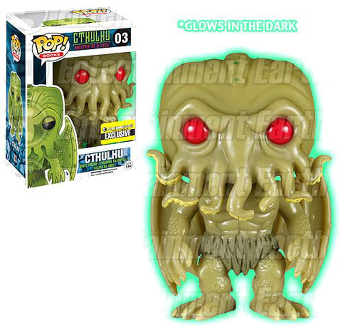 Figure Horror: H.O FUNKO Lovecraft Cthulhu Neon Green EXC Funko POP 