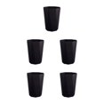 thumbnail image 2 of ZheElen PP Office And Home Waste Bin - 6L Capacity Easy Access Kitchen Large Capacity Kitchen Bedroom Black S 5Set, 2 of 6
