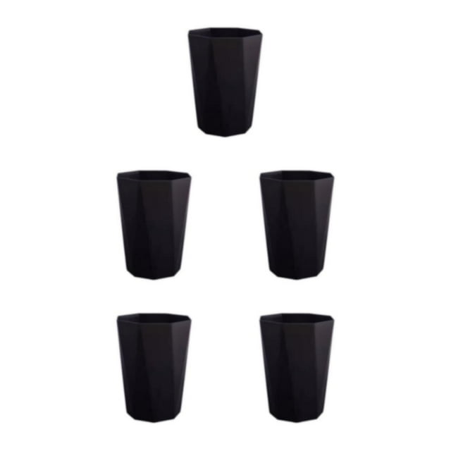 relayinert Versatile Trash Can For Bedroom - Neat Look All Home Decoration Matchable Black S 5Set