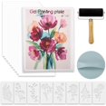 thumbnail image 1 of Gel Printing Plate 8x10 Inch, Complete Monoprinting Starter Kit with Brayer Roller, Stencils & Rice Paper, for Artists and Beginners in Mixed Media Art & DIY Crafts, 1 of 5
