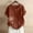 Brown, variant on Giftesty Blouses for Women Dressy Casual Women Casual Print Short Sleeve Plus Size T-Shirt Top Blouse