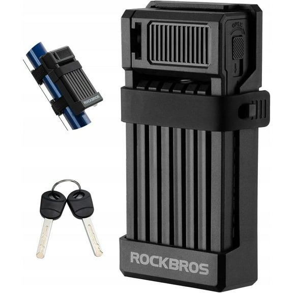 GAEKOL Anti-Theft Folding Bike Lock,Bold Diameter 0.7cm,High-Strength ABS Material,Portable Folding Key Lock Bicycle Motorcycle Electric Vehicle