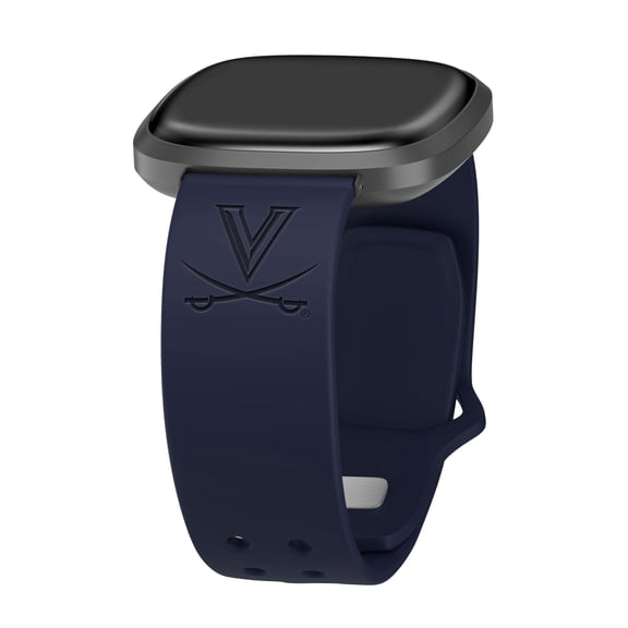 Mississippi Engraved Silicone Unisex Watch Band for Fitbit Versa 3 and Sense (Navy) by Affinity Bands