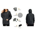 thumbnail image 3 of Rosvigor Womens Waterproof Raincoat Lightweight Rain Jackets Windproof Hooded Jacket with Pockets, 3 of 5