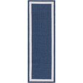 thumbnail image 1 of Unique Loom Tapis Géométrique Decatur 2' 2 x 6' Coureur Bleu Marine/ivoire, 1 of 1
