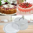 thumbnail image 4 of Reusable Plastic Round Cake Container with Lid 12x4.75 in Clear Transparent Pies Keeper for Pastry Carrier Tray Dessert Transport Storage Home Kitchen Food Organizer Set of 2 with IDANAPATAKI, 4 of 7