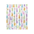 thumbnail image 2 of Easter Themed Waterproof Shower Curtain with Bunny and Egg Pattern, Polyester Bathroom Decor with Mould Resistant Coating, Decorative Fabric Curtain(B), 2 of 6