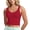 Red, variant on Womens Sports Bras Longline Wirefree Padded Workout Tank Tops for Women