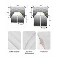 thumbnail image 5 of Black Ombre Stripe Swag Curtains for Living Room/Bedroom Windows, Modern Abstract Art Gradient Striped Kitchen Curtains and Valances Set 36 Inch Length, Light Filtering Swags Valance Curtain Panels, 5 of 5