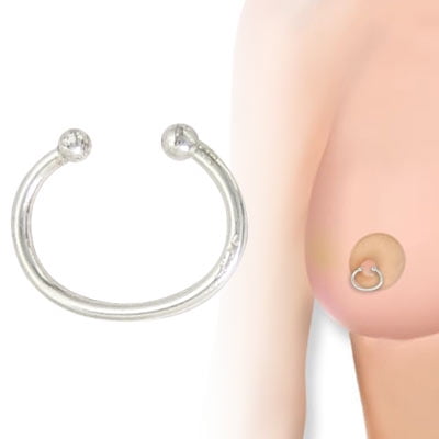 Piercing Clip - Non Piercing Nipple Clip Sterling Silver