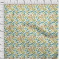 thumbnail image 4 of oneOone Tissu Georgette Viscose Vert Lime Abstrait pour Robe Tissu Imprimé au Mètre 42 Pouces de Large, 4 of 4