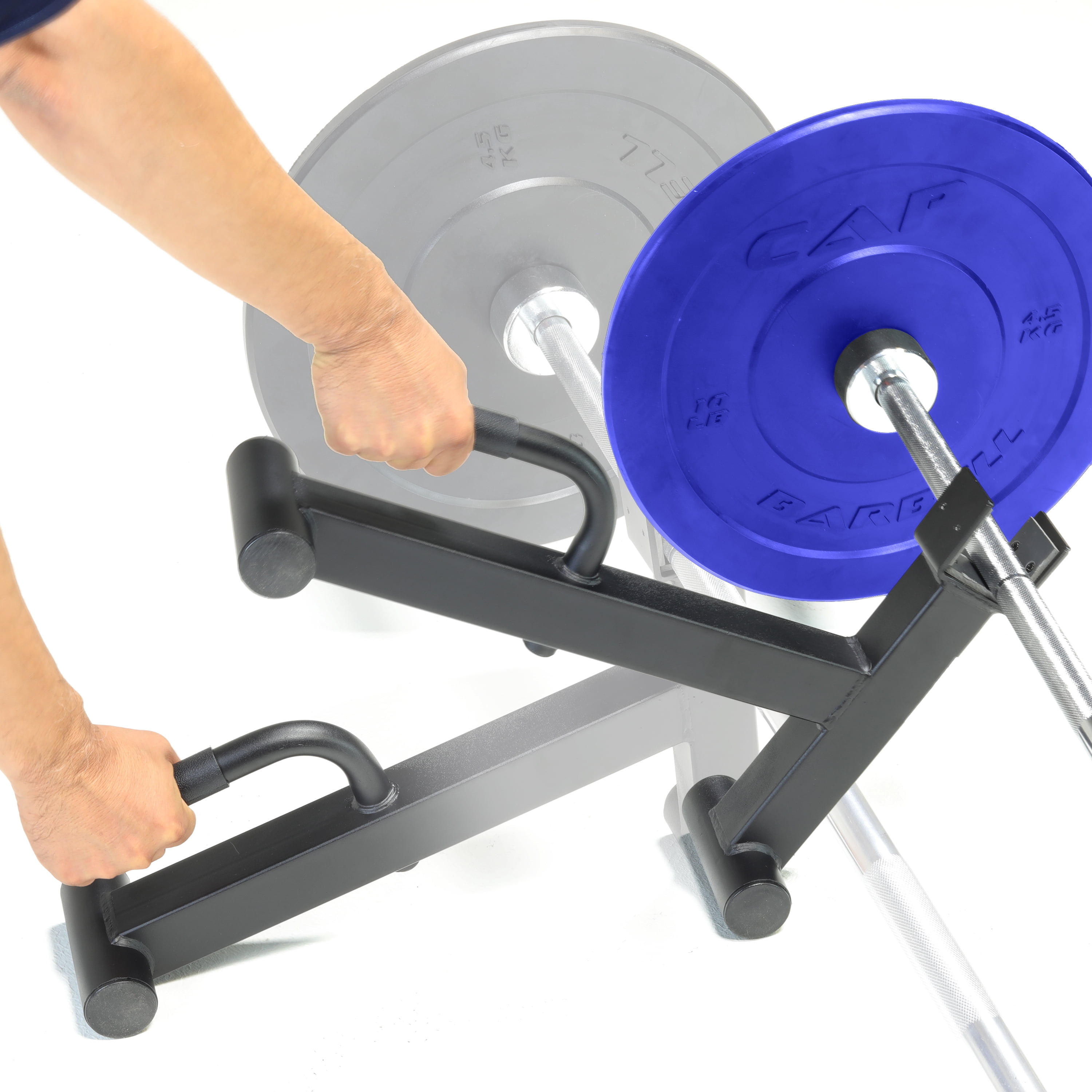 CAP Non-Slip 1-2 inch Bar Dead Lift Barbell Jack, Black