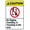 Warning Sign 1, variant on No Diving Keep Off Warning Sign, Metal Security Sign - 8"x12" Safety Wall Decor for Home Business Yard Garden Office Street Road Indoor Outdoor