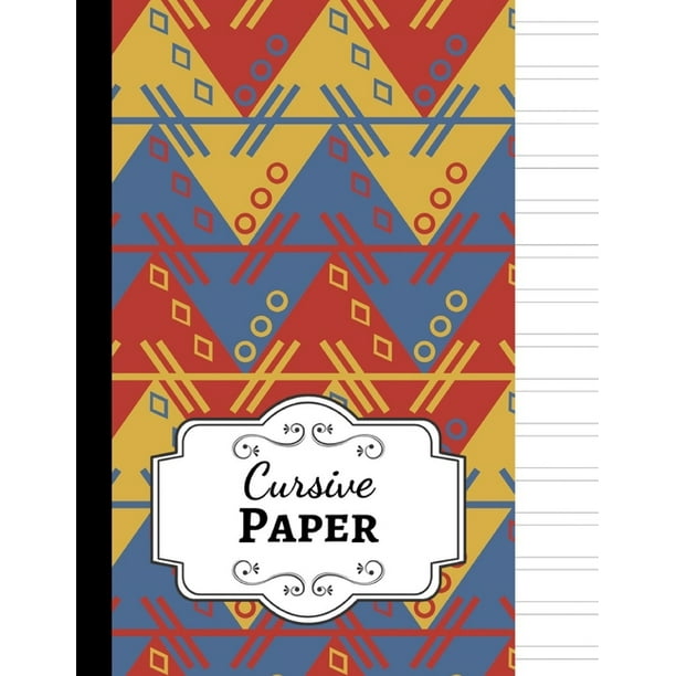 Cursive Paper Notebook Handwriting Workbook Practice Book Sheets Writing Books For Kids Adults Paperback Walmart Com Walmart Com