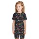 thumbnail image 5 of Fotbe Basketball Pijama Estampada de 2 Piezas para Niños – Ropa de Dormir de Manga Corta Cómoda para Niños y Niñas, Camiseta y Shorts de Algodón-Large, 5 of 5