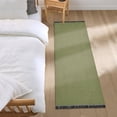 thumbnail image 6 of Runner Area Rug Soft Non-Slip Washable Carpet for Hallway Bedroom Living Room Home Decor 2"x6" Olive Green, 6 of 8