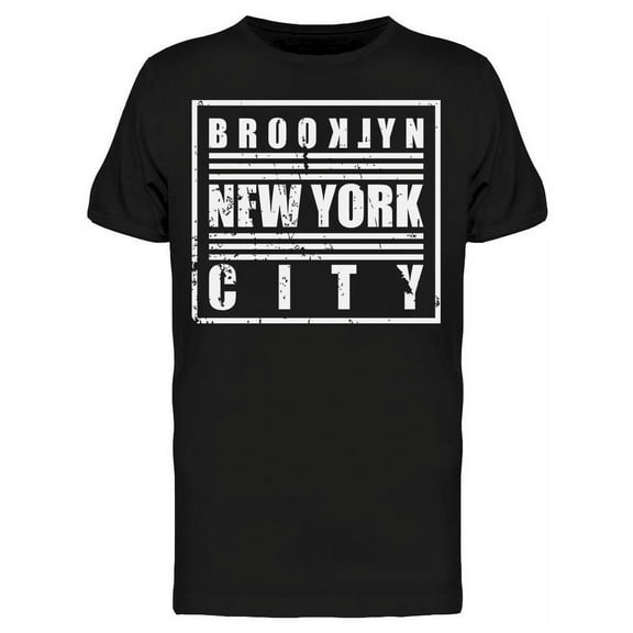 Brooklyn, Nyc Text T-Shirt Men -Image by Shutterstock, Male Large