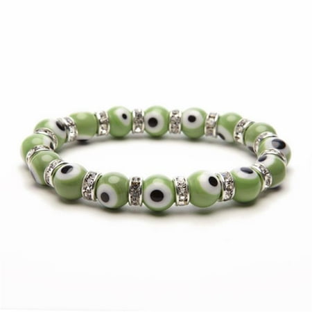 Light Green Glass Eyes - Evil Eye Gorgeous Glass Bracelets - Green