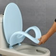 thumbnail image 4 of Suncoda Toilet Seat, V Toilet Seat Soft Comfort, Plastic Soft Toilet Seat Elongated Quiet-Close Lid Seat Easy to Install Clean, Never Loosen, 4 of 8
