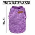 thumbnail image 2 of GASTROPOD Pet Dog Classic Knitwear Sweater Fleece Coat Soft Thickening Warm Pup Dogs Shirt Winter Pet Dog Cat Clothes Soft Puppy Costumes Clothing for Small Dogs, 2 of 7
