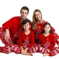 thumbnail image 2 of Pijamas de Navidad a juego para toda la familia, ropa de dormir con estampado de alce a cuadros, pantalones de 2 piezas, para niños y adultos, 2024, 2 of 4