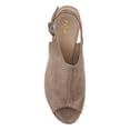 thumbnail image 4 of YDN Women's Peep Toe Sandals Block High Platform Heels with Buckle Strap Slingback Casual Daily Date Outfit Shoes Size 10 Tan, 4 of 4