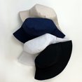 thumbnail image 3 of Sombrero para el sol negro para hombres y mujeres con protección solar Sombrero para el sol de algodón de ala ancha Estilo Hip Hop JM, 3 of 5